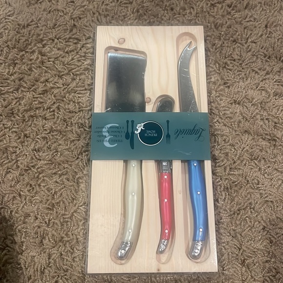 Laguiole ® Cheese Knife 3-Piece Set - Picture 3 of 3